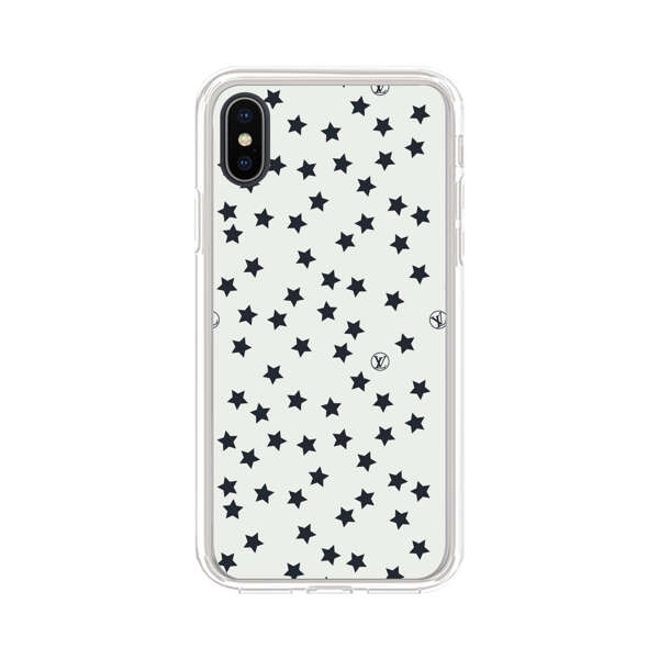 Minimalist Black Stars Pattern iPhone X/XS Case