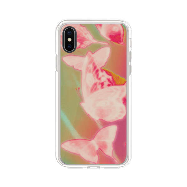 Pink Butterflies Dreamy Colorful Background iPhone X/XS Case