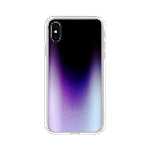 Purple Blue Gradient Flame iPhone X/XS Case