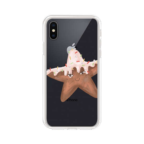 Smiling Gingerbread Star Cookie iPhone X/XS Case
