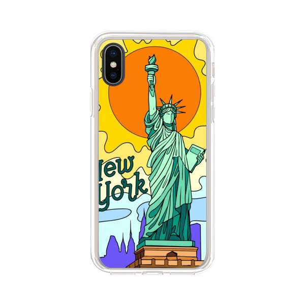 Statue of Liberty New York Artistic Sun iPhone X/XS Case