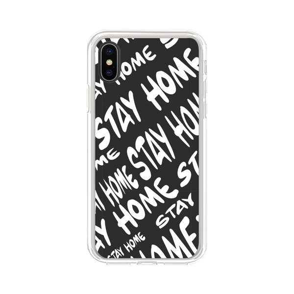 Stay Home Pattern iPhone X/XS Case