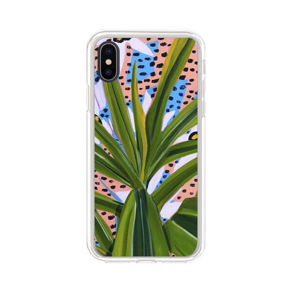Tropical Leaves Abstract Pattern iPhone X/XS Case