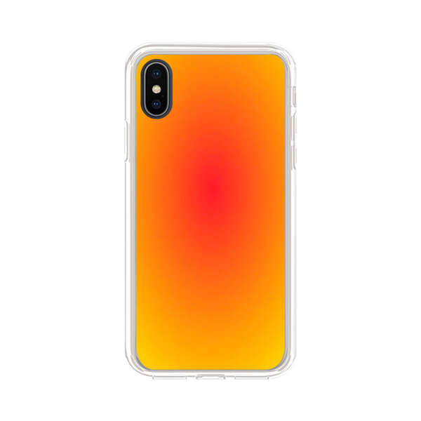 Vibrant Red Focal Point with Yellow Gradient Background iPhone X/XS Case