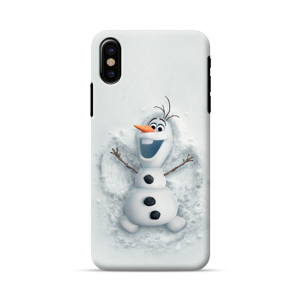frozen snowman iPhone X/XS Hard Case