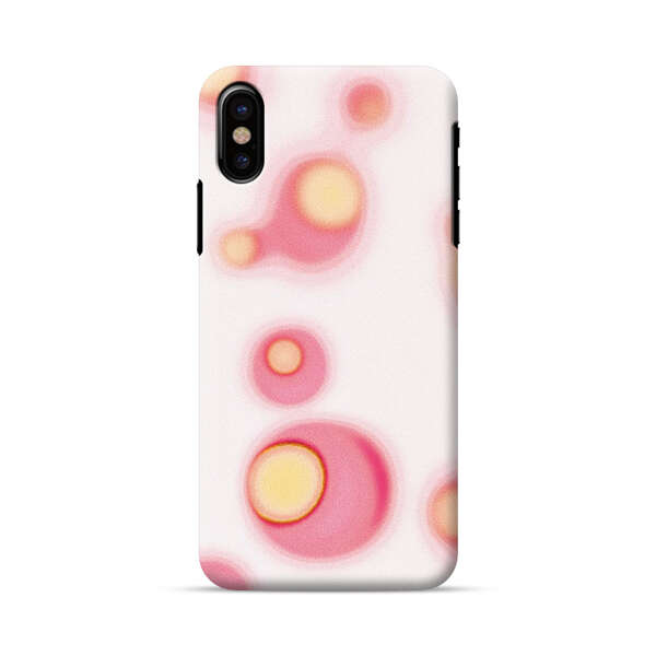 Abstract Pink and Yellow Blobs iPhone X/XS Hard Case