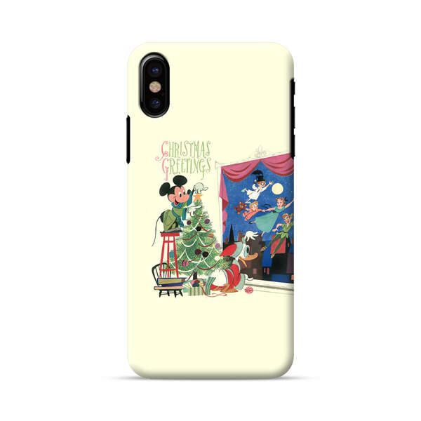 Christmas Disney Mickey Mouse and Peter Pan iPhone X/XS Hard Case