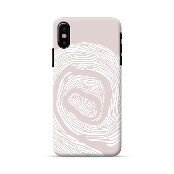 Elegant Abstract Swirl iPhone X/XS Hard Case