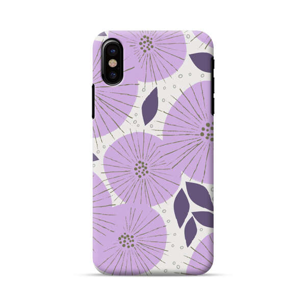 Lavender Flower Pattern iPhone X/XS Hard Case