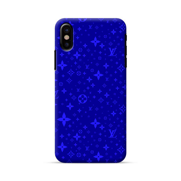 Luxury Blue Designer Pattern iPhone X/XS Hard Case