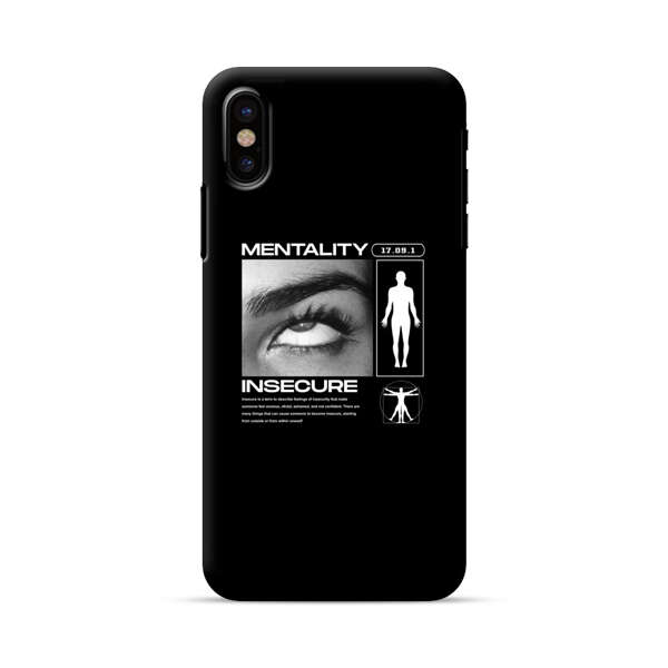 Mentality Insecure Eye Art iPhone X/XS Hard Case