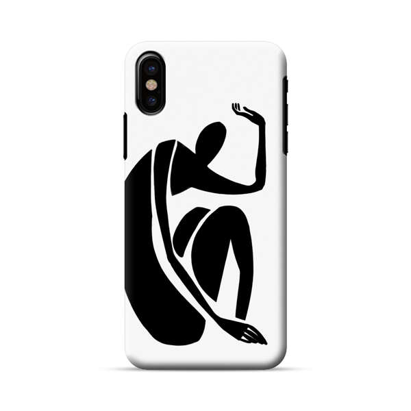 Minimalist Abstract Human Figure iPhone X/XS Hard Case