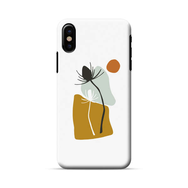 Minimalist Abstract Nature Design iPhone X/XS Hard Case