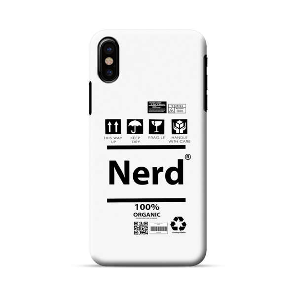 Minimalist Nerd Shipping Icons Design iPhone X/XS Hard Case