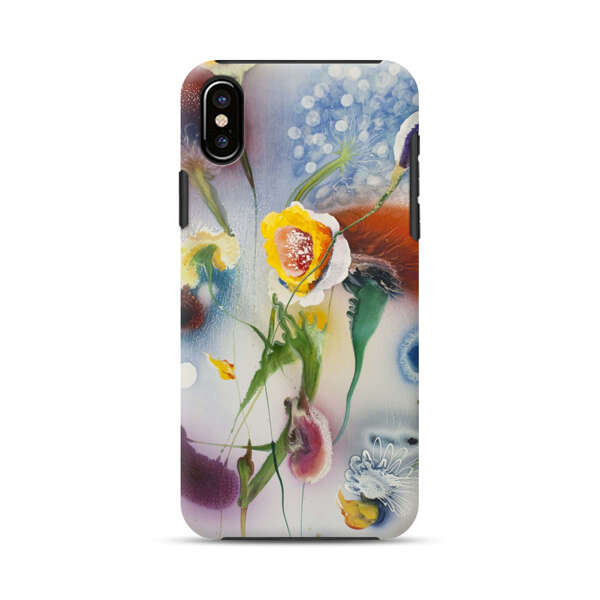 Abstract Colorful Flowers iPhone X/XS Impact Case