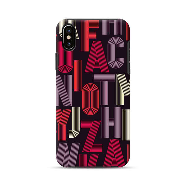 Abstract Letters Pattern iPhone X/XS Impact Case