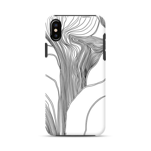 Abstract Line Art Design iPhone X/XS Impact Case