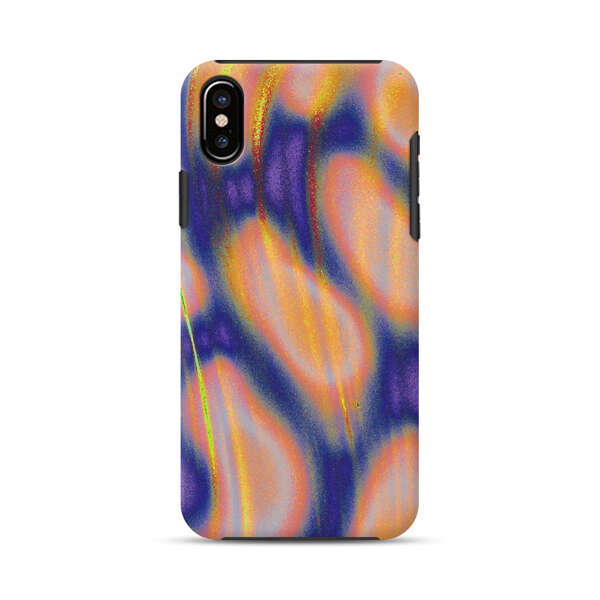 Abstract Vibrant Swirl Art iPhone X/XS Impact Case