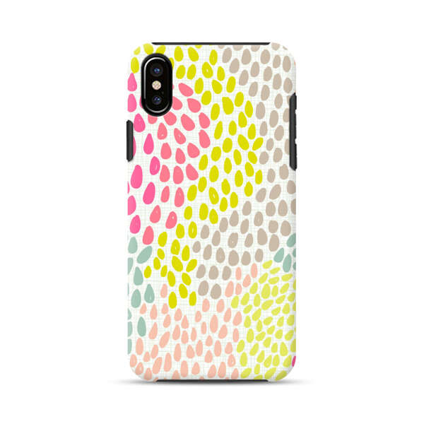 Colorful Abstract Teardrop Pattern iPhone X/XS Impact Case