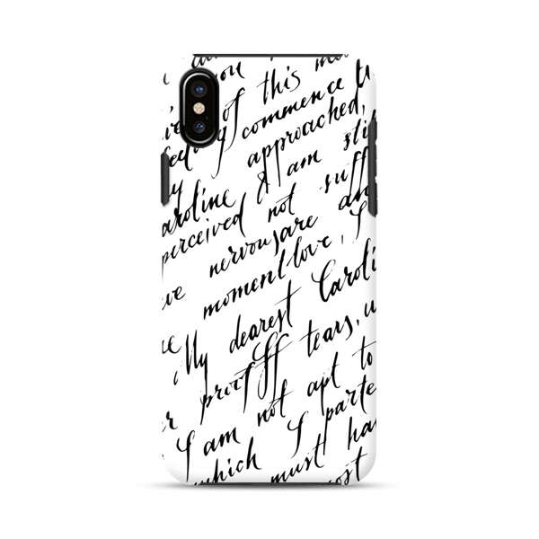 Handwritten Calligraphy iPhone X/XS Impact Case