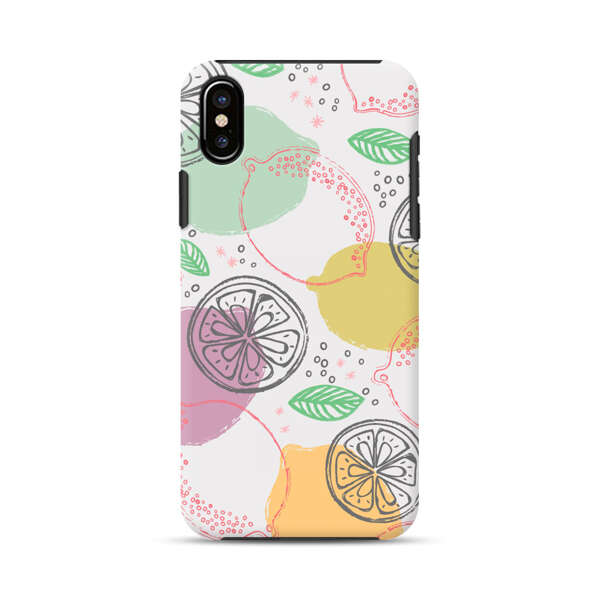 Lemon Colorful Abstract Pattern iPhone X/XS Impact Case