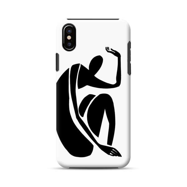 Minimalist Abstract Human Figure iPhone X/XS Impact Case
