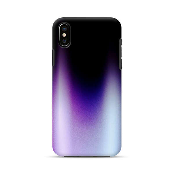 Purple Blue Gradient Flame iPhone X/XS Impact Case