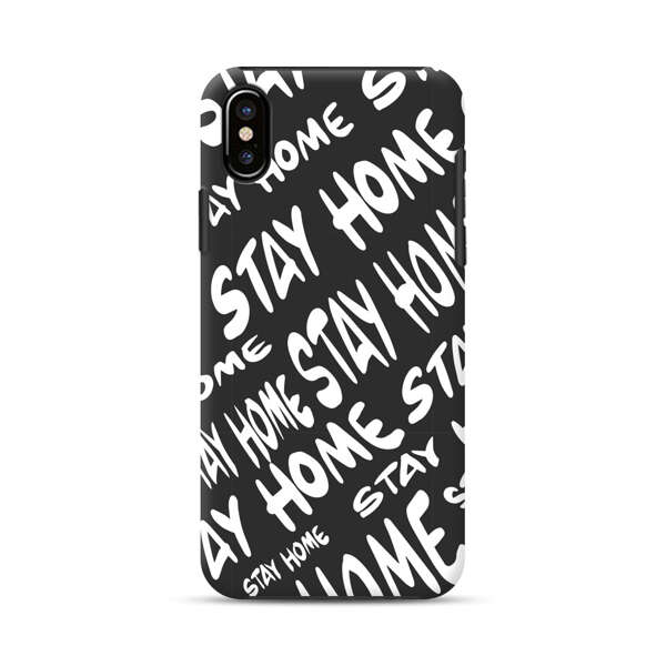 Stay Home Pattern iPhone X/XS Impact Case