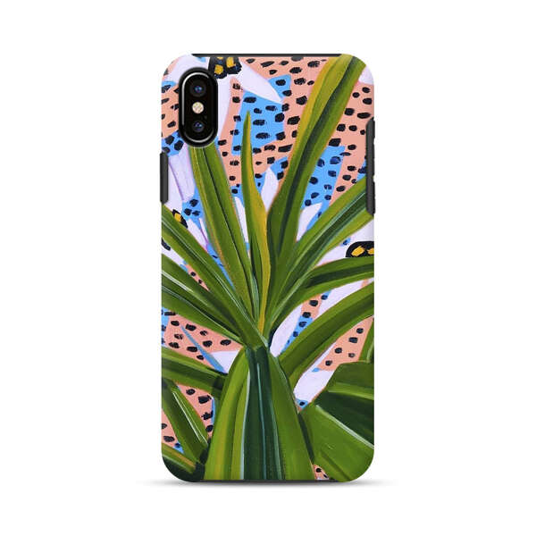 Tropical Leaves Abstract Pattern iPhone X/XS Impact Case