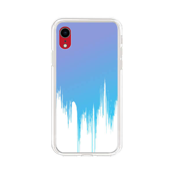 Abstract Blue and Purple Dripping Paint iPhone XR Case