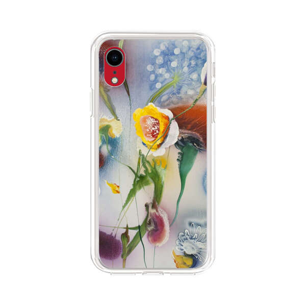 Abstract Colorful Flowers iPhone XR Case