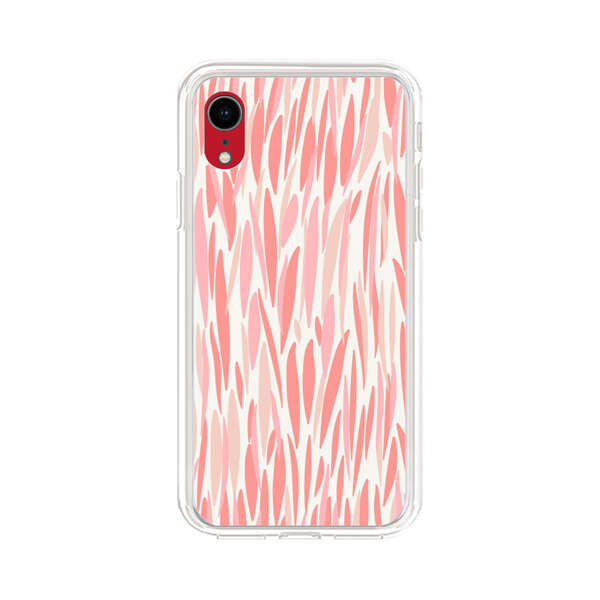 Abstract Coral Wavy Lines Pattern iPhone XR Case