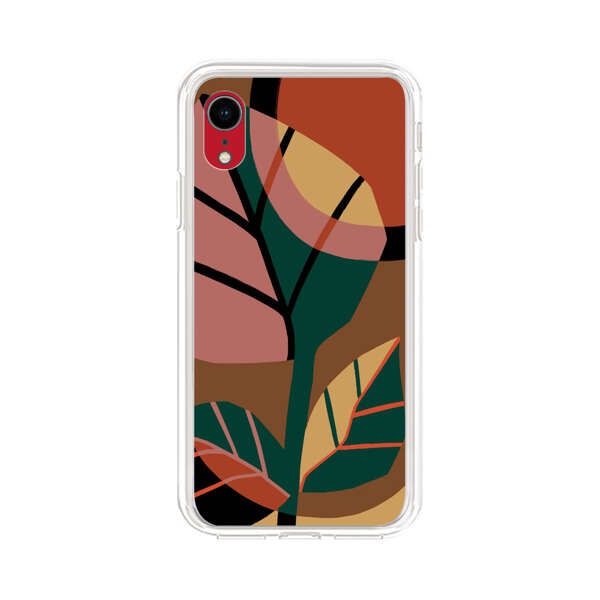 Abstract Geometric Leaves Design iPhone XR Case
