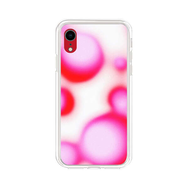 Abstract Pink and Red Blurry Circles iPhone XR Case