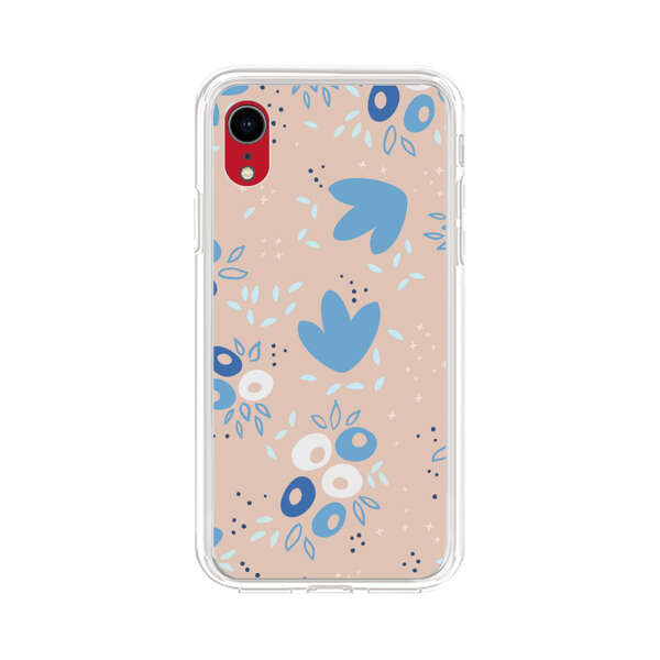 Blue Floral Pattern iPhone XR Case
