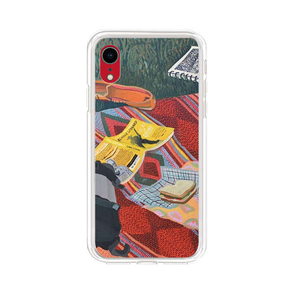 Charming Picnic Scene with Blanket and Food iPhone XR Case