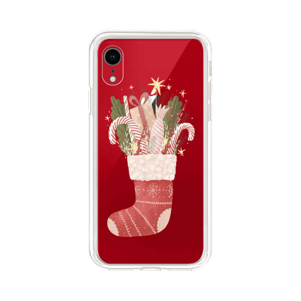 Christmas Stocking with Gifts and Candy Canes iPhone XR Case