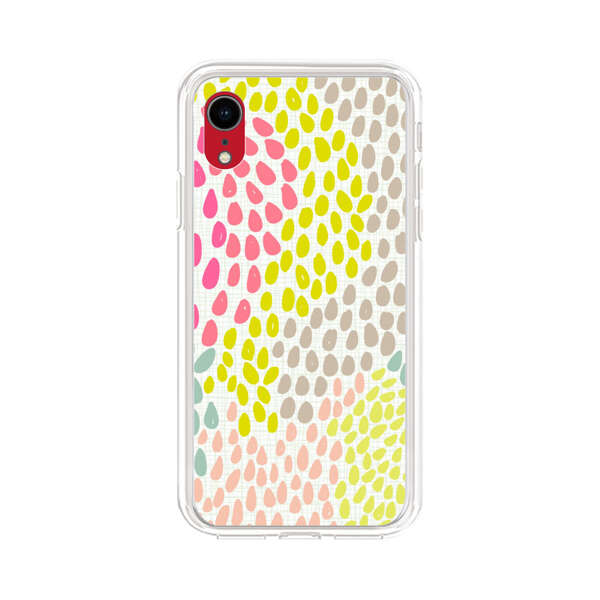 Colorful Abstract Teardrop Pattern iPhone XR Case