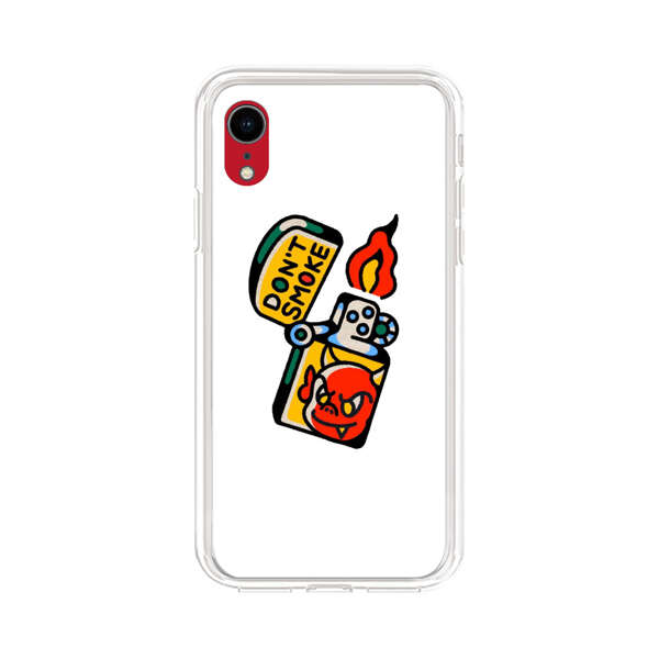 Don't Smoke Vintage Lighter with Devil Face iPhone XR Case