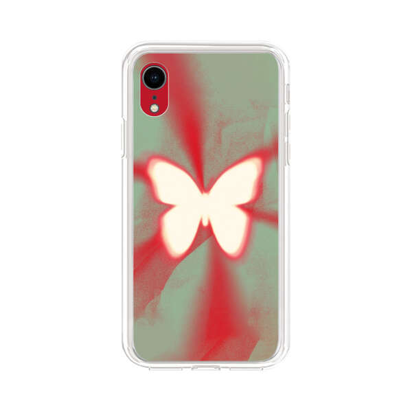 Glowing White Butterfly Abstract Radiant Design iPhone XR Case
