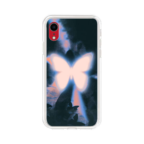 Glowing White Butterfly iPhone XR Case