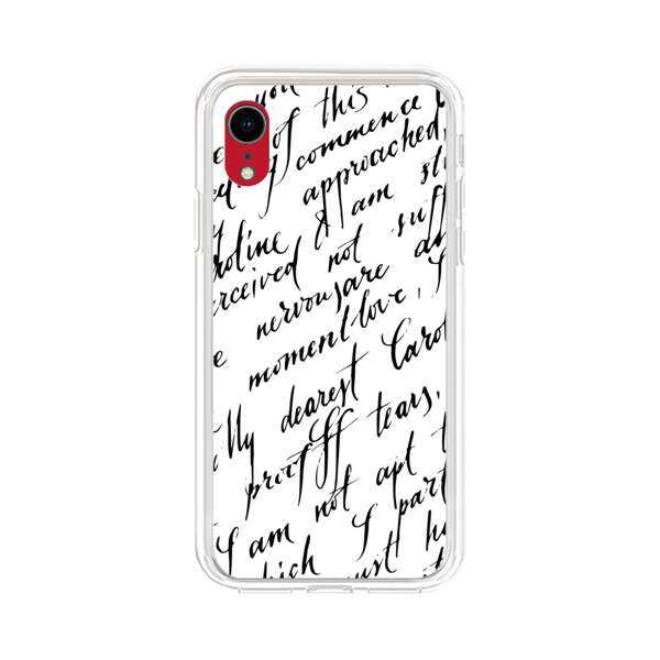 Handwritten Calligraphy iPhone XR Case
