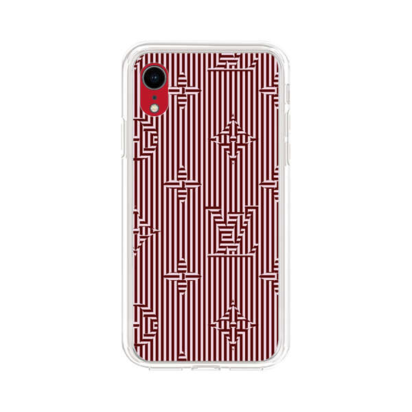 Intricate Geometric Striped Pattern iPhone XR Case