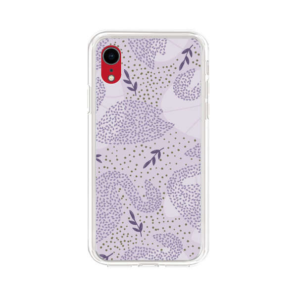Lavender Swan Pattern iPhone XR Case