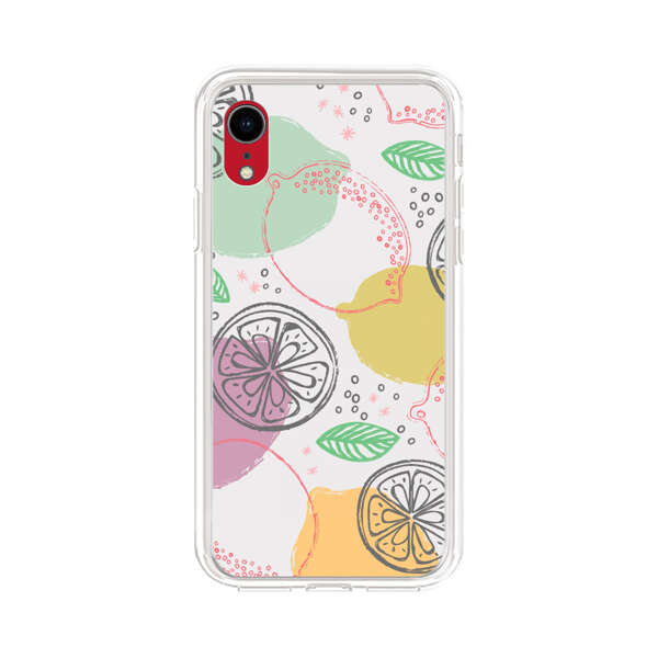 Lemon Colorful Abstract Pattern iPhone XR Case