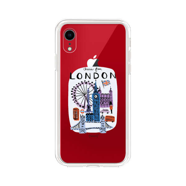 London Iconic Landmarks Illustration iPhone XR Case