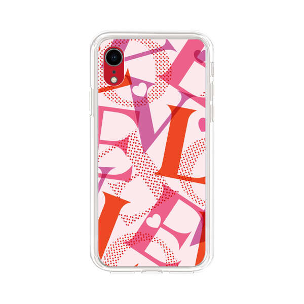 Love Colorful Letters Pattern iPhone XR Case