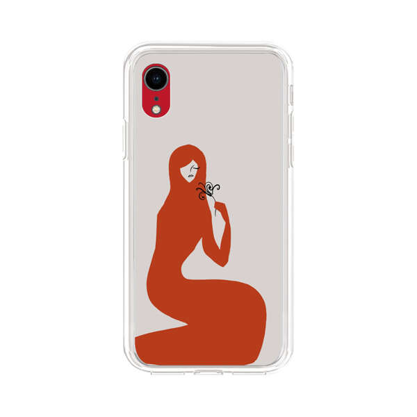 Minimalist Abstract Woman Silhouette iPhone XR Case