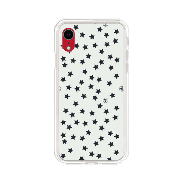 Minimalist Black Stars Pattern iPhone XR Case