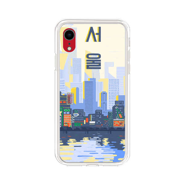 Modern City Skyline Reflection iPhone XR Case